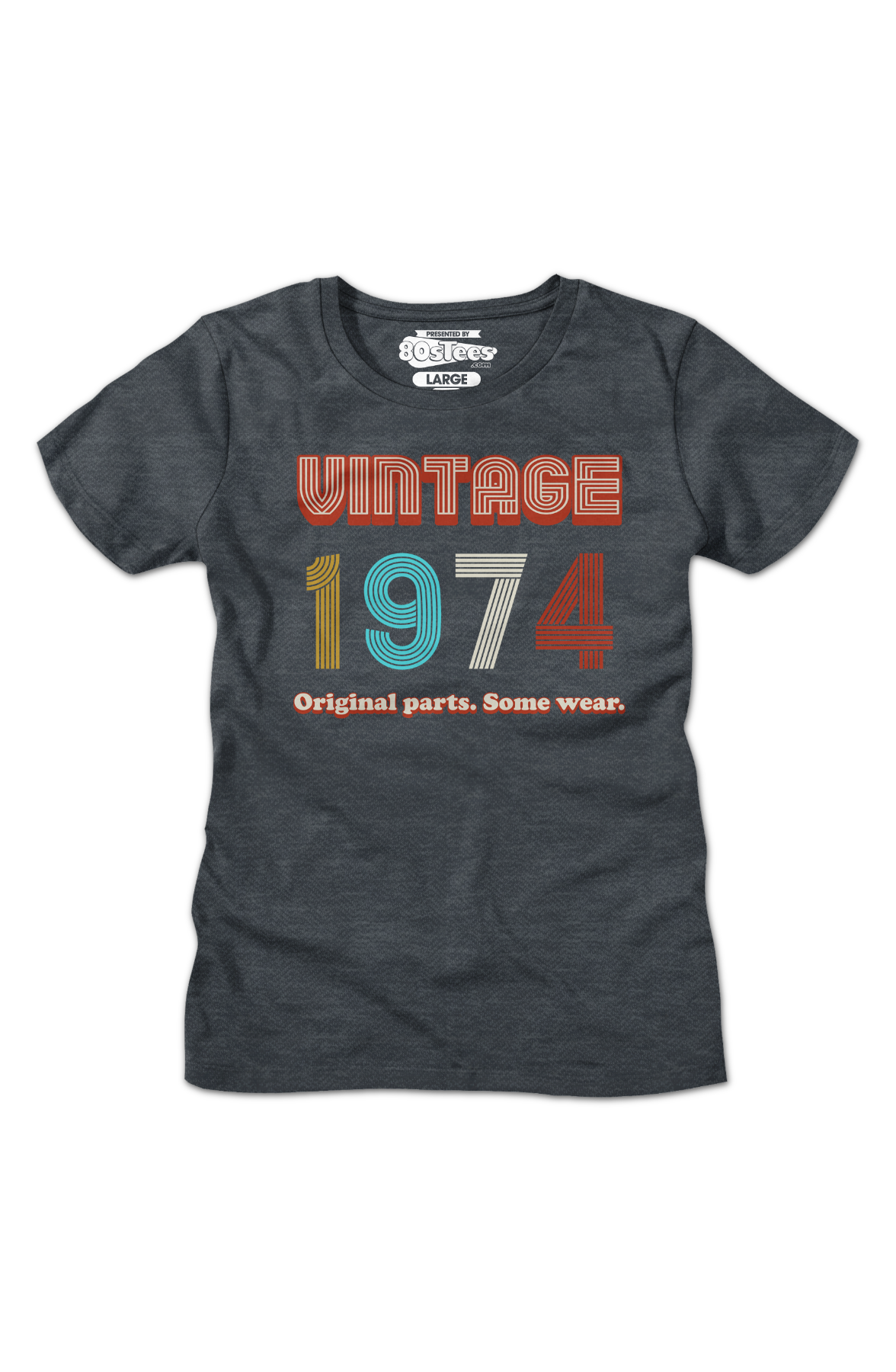 Womens Original Parts Some Wear Vintage 1974 Shirt