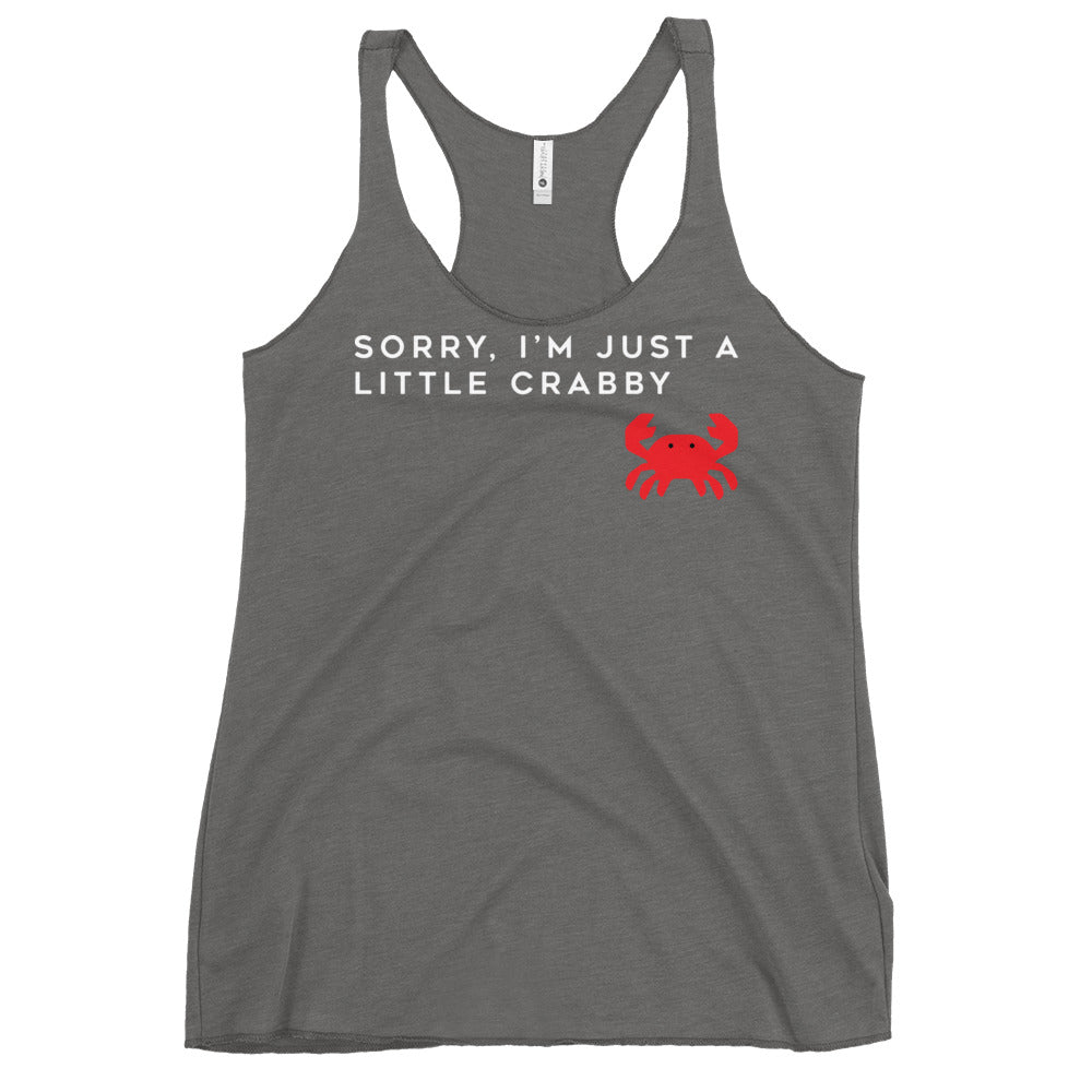Sorry, I'm Just A Little Crabby Women's Racerback Tank