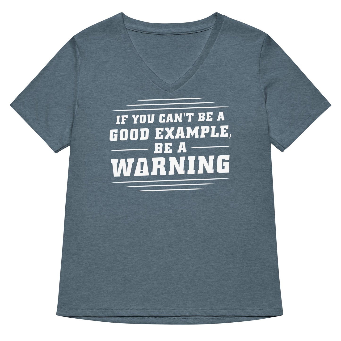 Be A Warning Women's V-Neck Tee