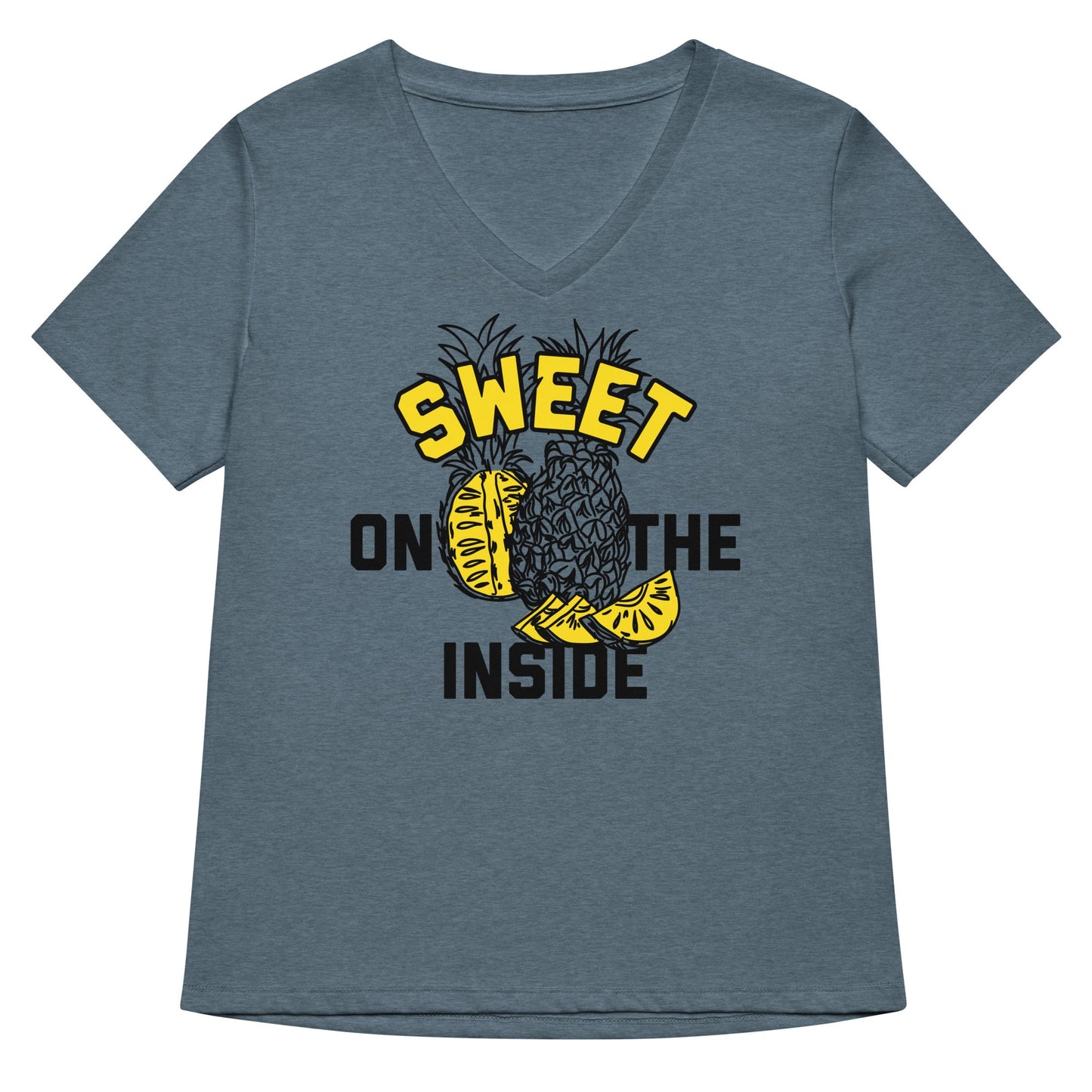 Sweet On The Inside Women's V-Neck Tee
