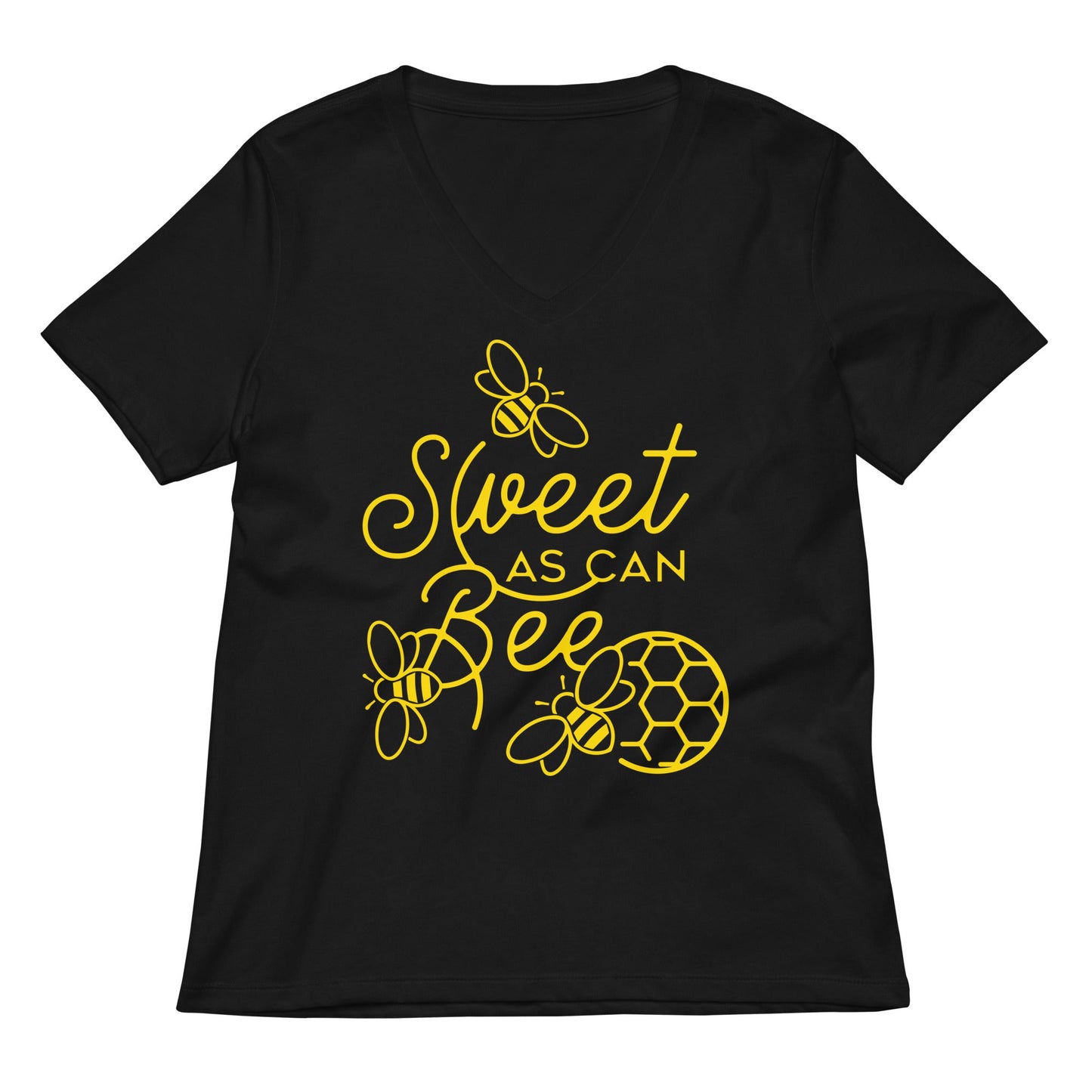 Sweet As Can Bee Women's V-Neck Tee