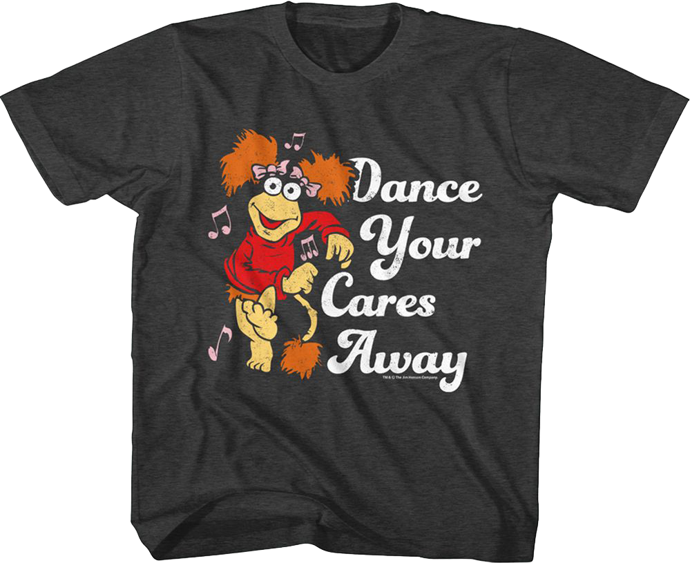 Youth Retro Dance Your Cares Away Fraggle Rock Shirt