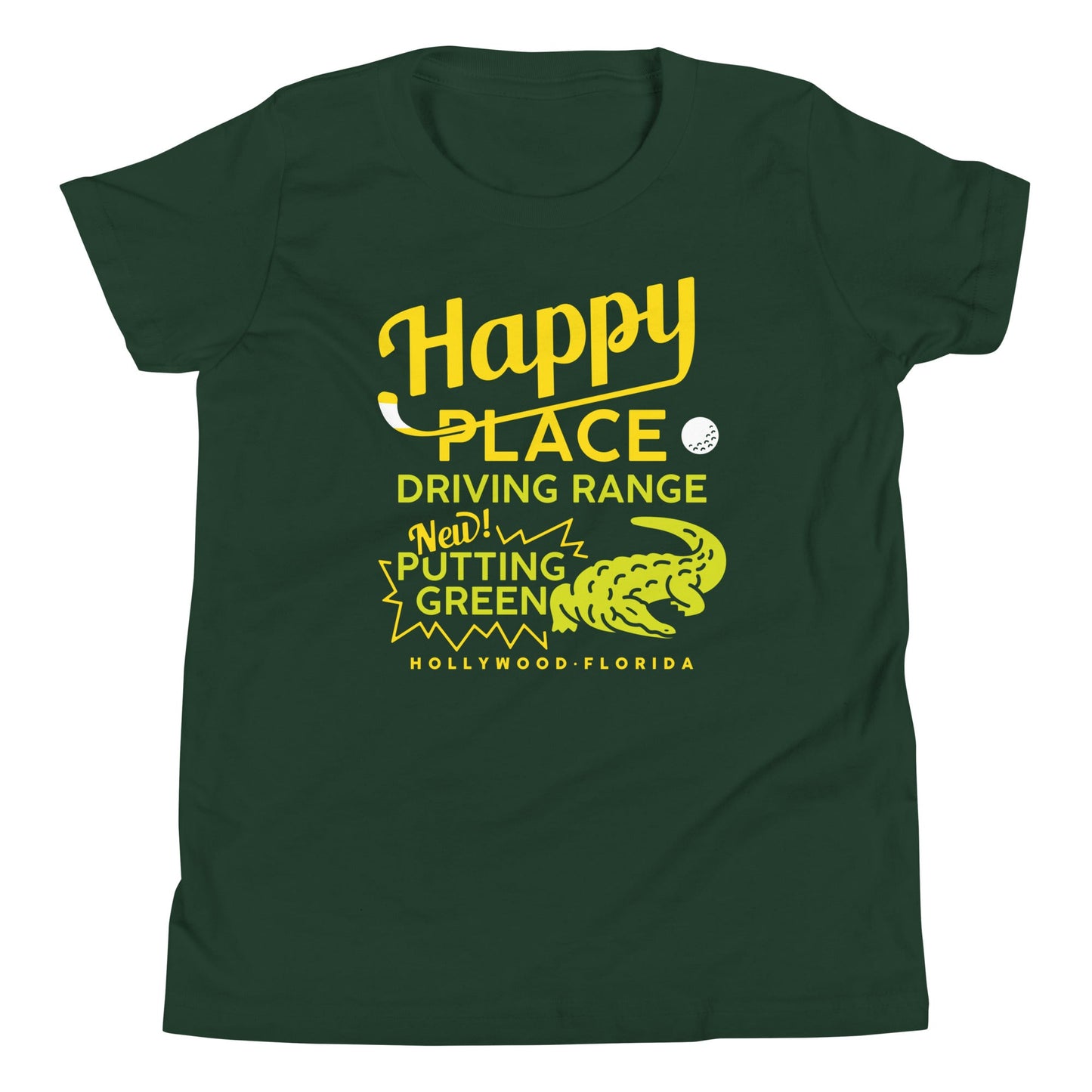 Happy Place Driving Range Kid's Youth Tee