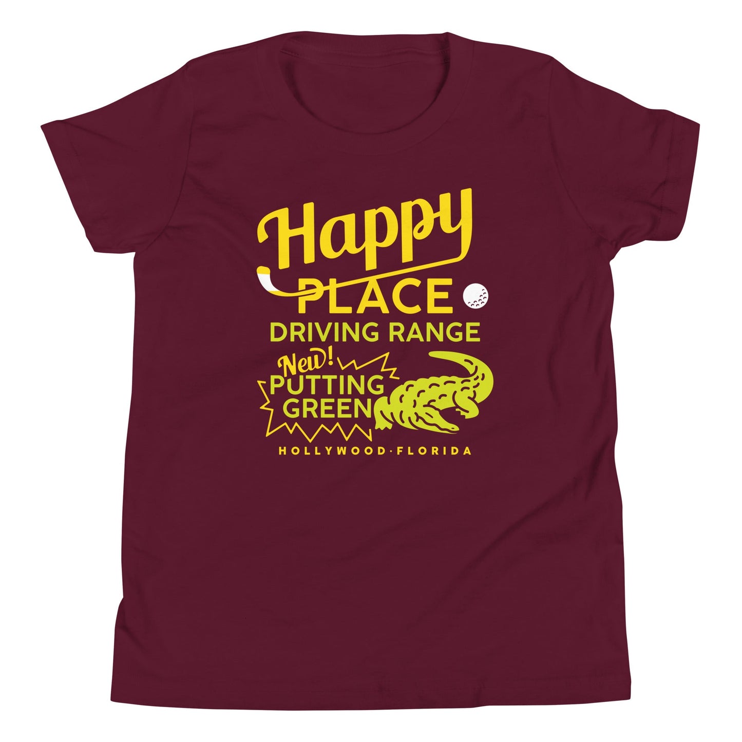 Happy Place Driving Range Kid's Youth Tee