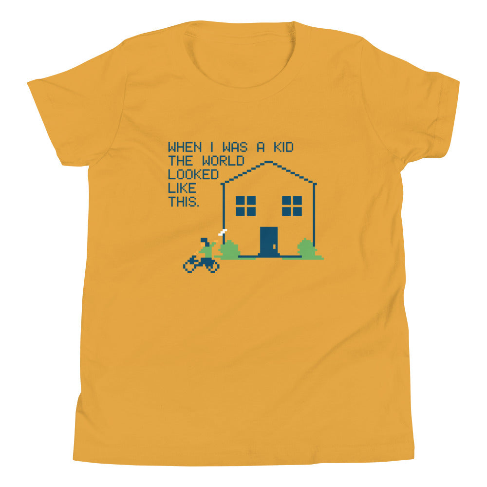 When I Was A Kid The World Kid's Youth Tee