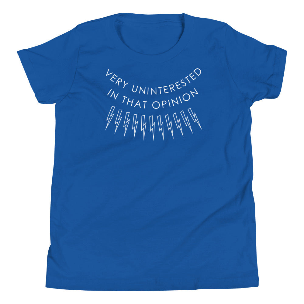 Very Uninterested In That Opinion Kid's Youth Tee