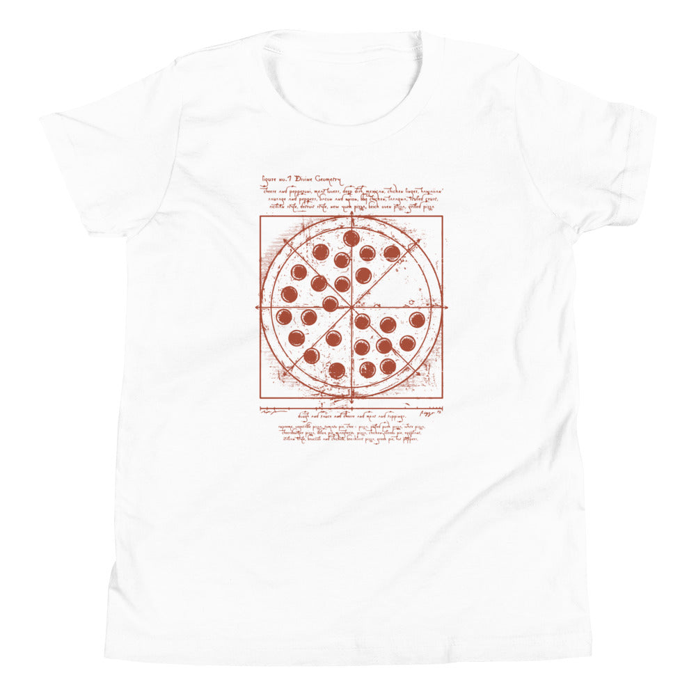 Vitruvian Pizza Kid's Youth Tee
