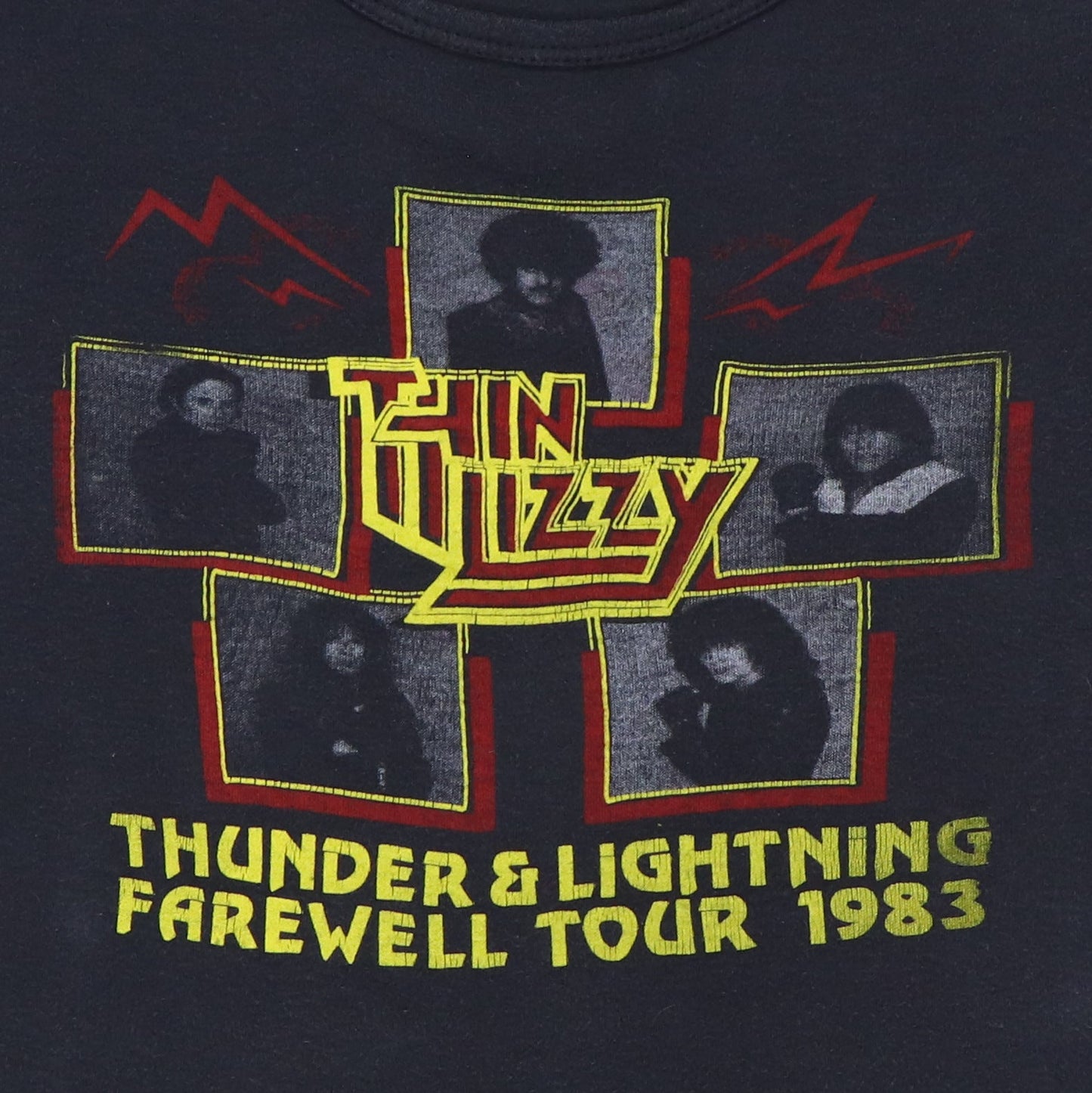 1983 Thin Lizzy Thunder And Lightning Tour Shirt