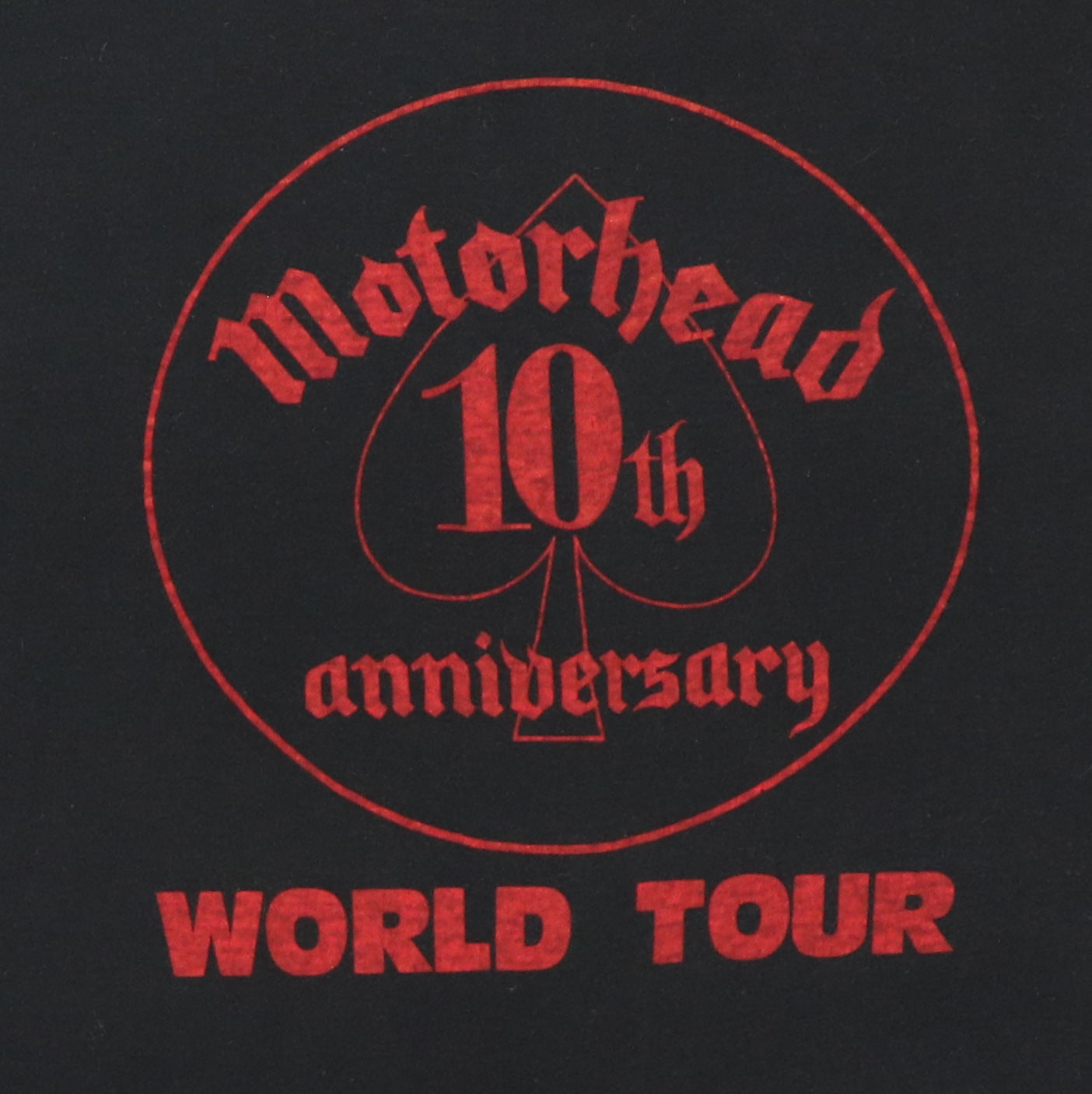 1985 Motorhead 10th Anniversary World Tour Shirt Style003
