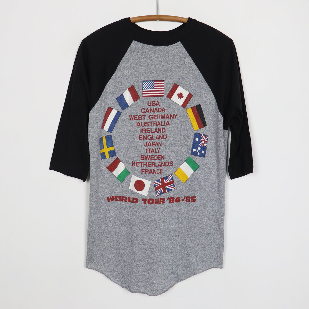 1984 Bruce Springsteen World Tour Jersey Shirt Style002