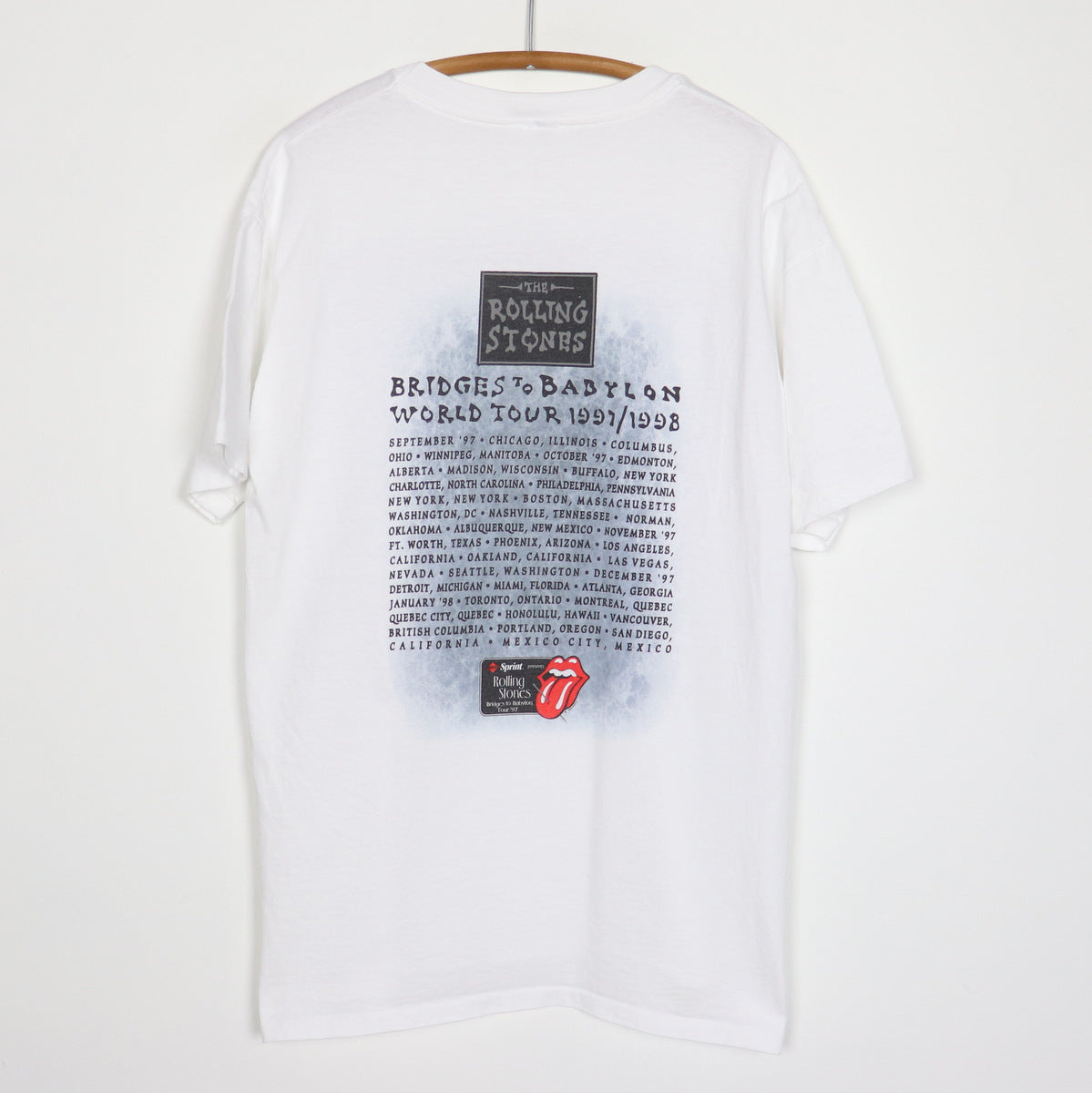 1997 Rolling Stones Bridges To Babylon Tour Shirt Style007