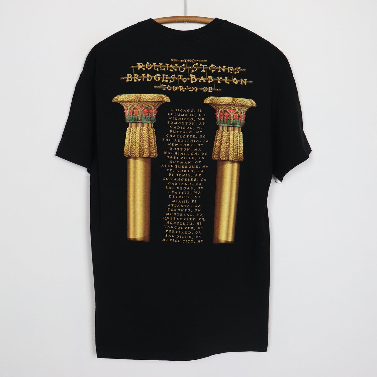 1997 Rolling Stones Bridges To Babylon Tour Shirt Style008