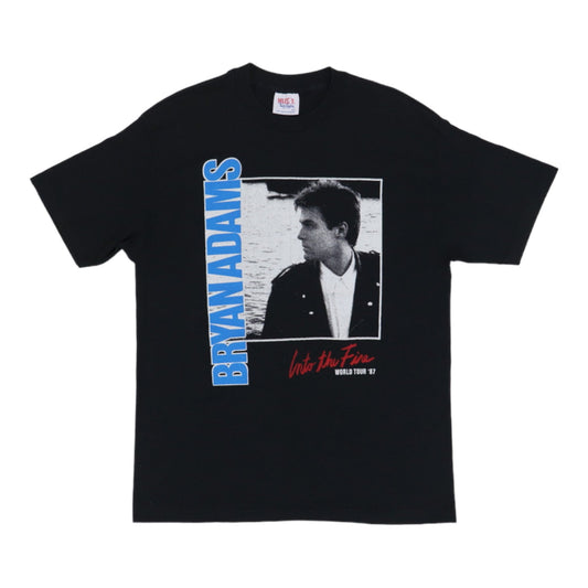 1987 Bryan Adams Into The Fire World Tour Shirt Style003