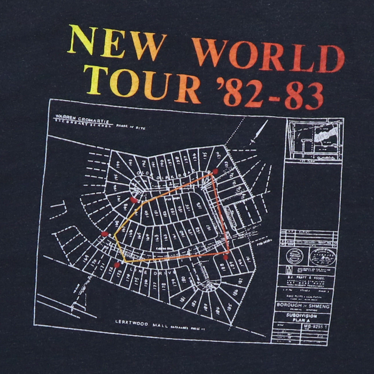 1982 Rush Signals New World Tour Shirt Style006