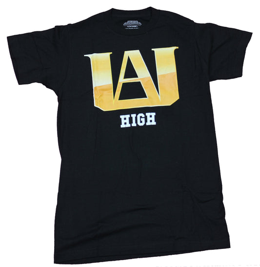My Hero Academia Mens T-Shirt  -  Large UA High Gold Logo Image