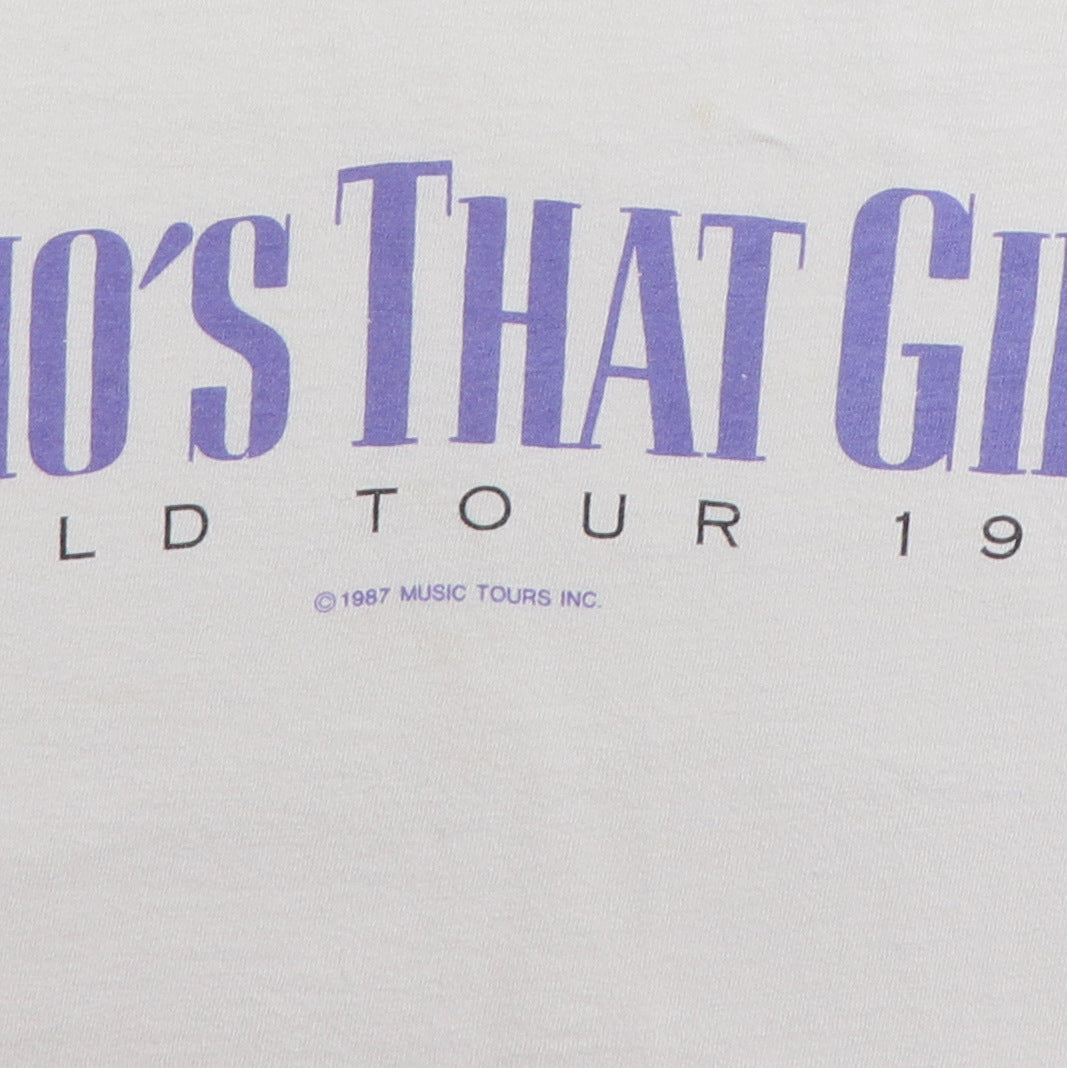 1987 Madonna Who's That Girl World Tour Shirt Style006