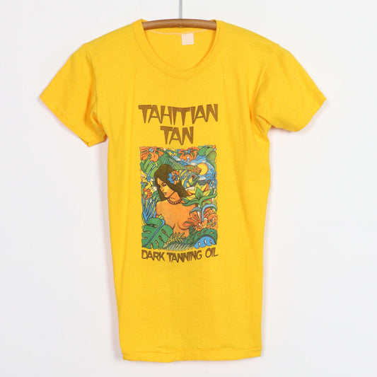 1970s Tahitian Tan Dark Tanning Oil Shirt