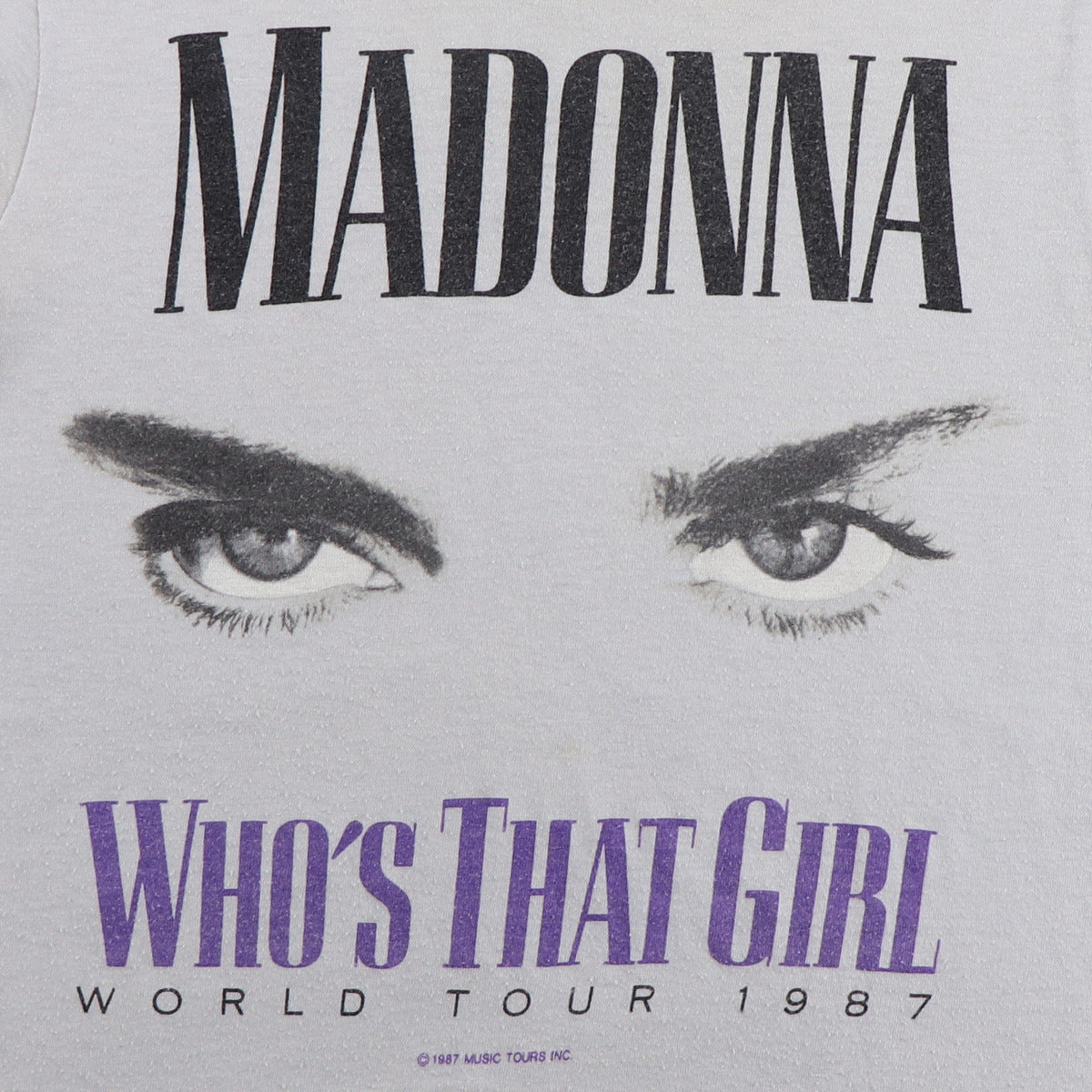 1987 Madonna Who's That Girl World Tour Shirt Style007