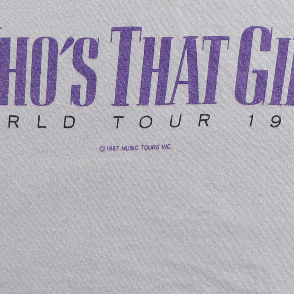 1987 Madonna Who's That Girl World Tour Shirt Style007