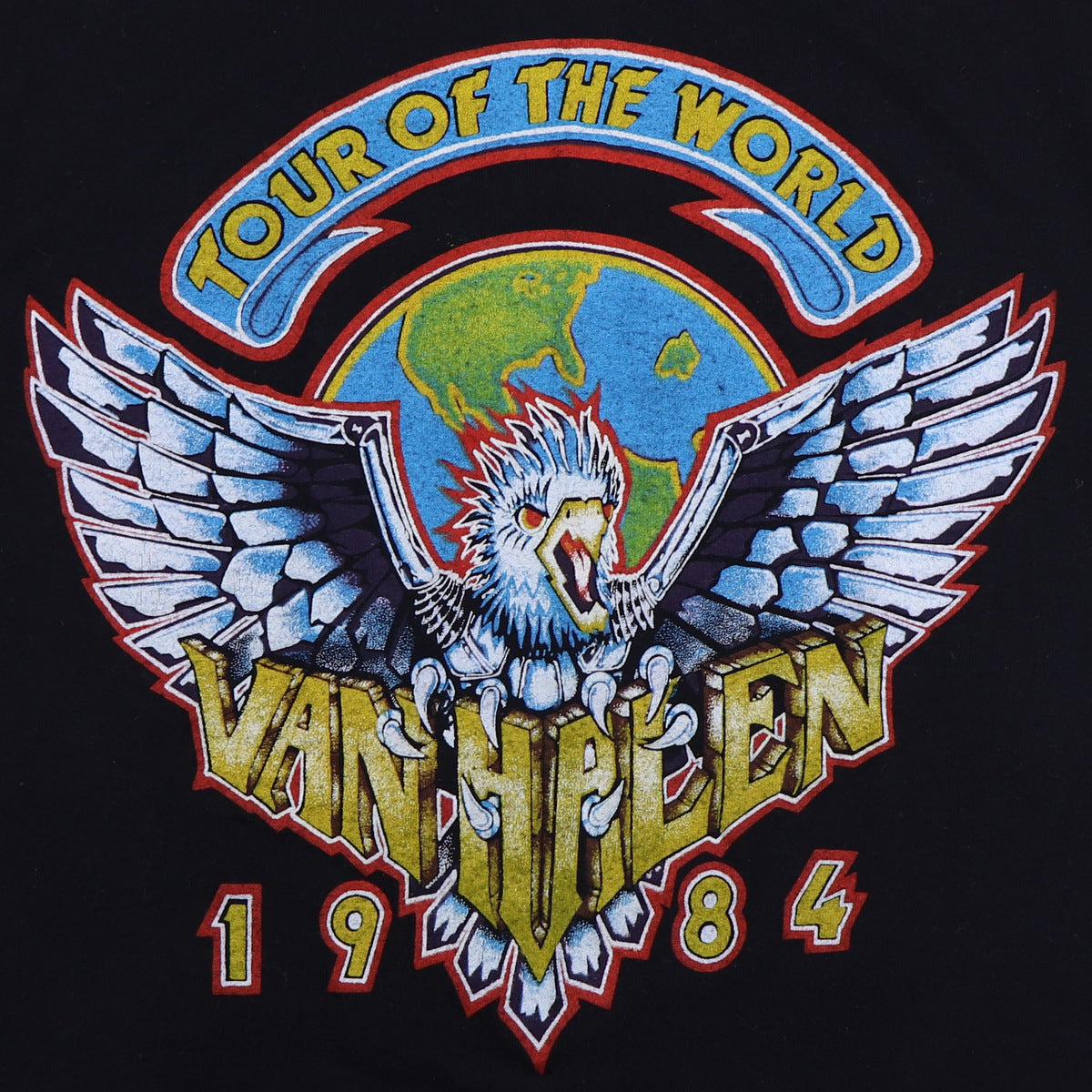 1984 Van Halen Tour Of The World Shirt Style002