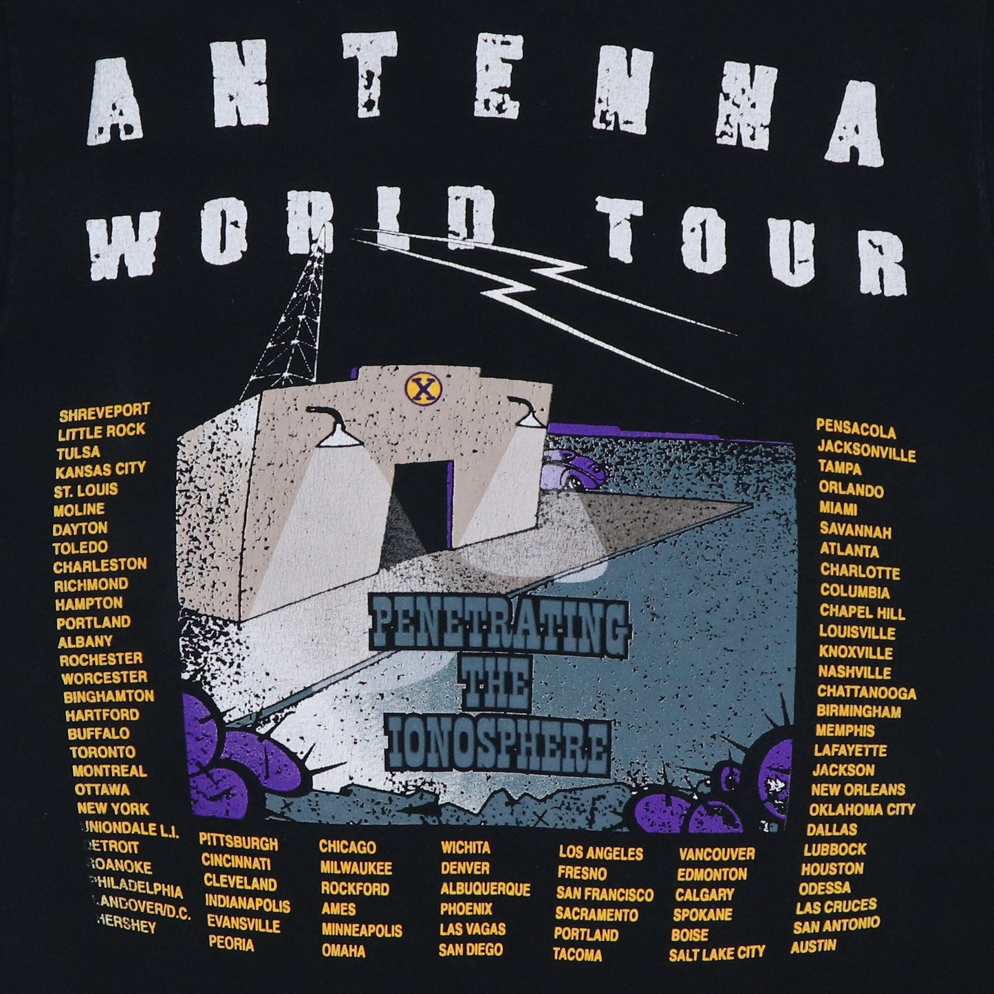1994 ZZ Top Antenna World Tour Shirt Style002
