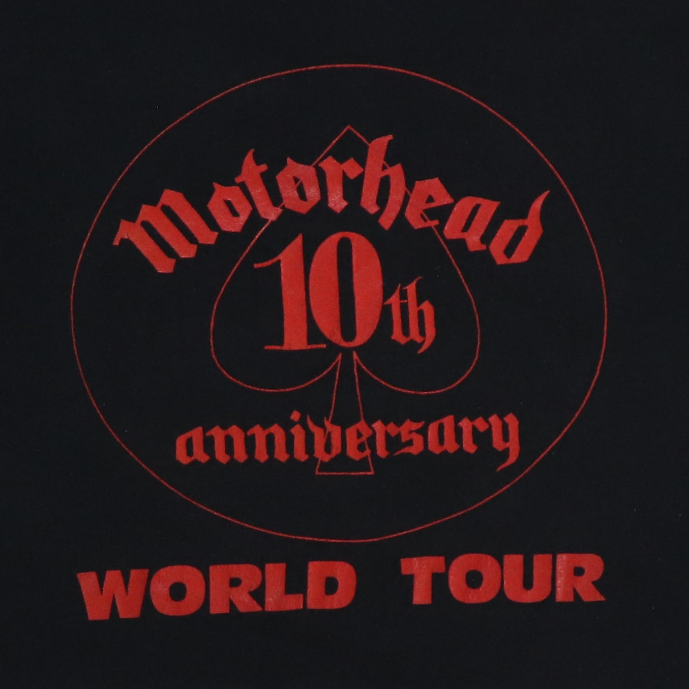 1985 Motorhead 10th Anniversary World Tour Shirt Style002
