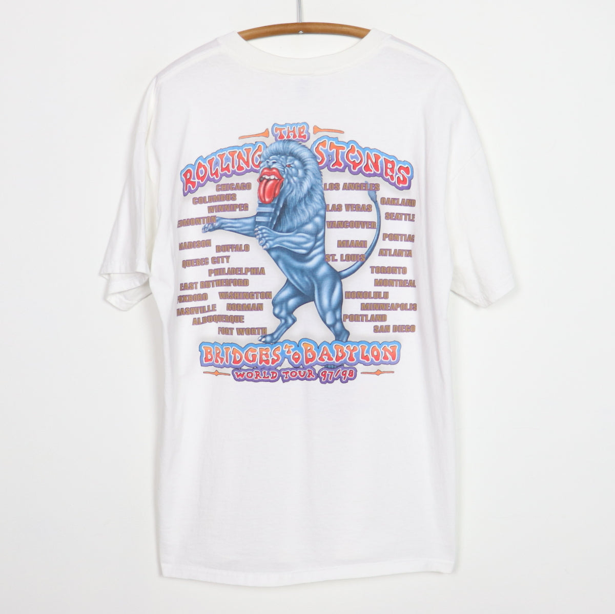 1997 Rolling Stones Bridges To Babylon Tour Shirt Style002
