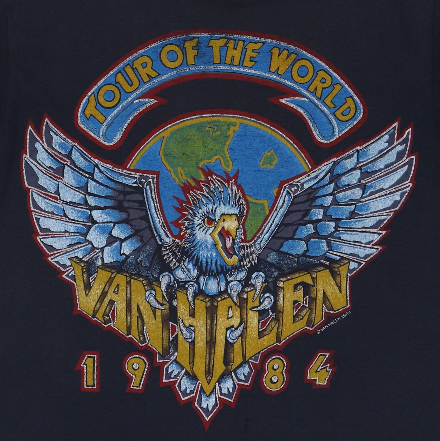 1984 Van Halen Tour Of The World Shirt Style004