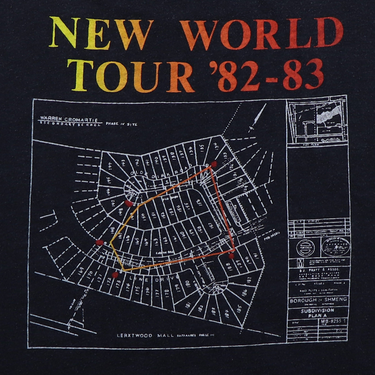 1982 Rush Signals New World Tour Shirt Style002