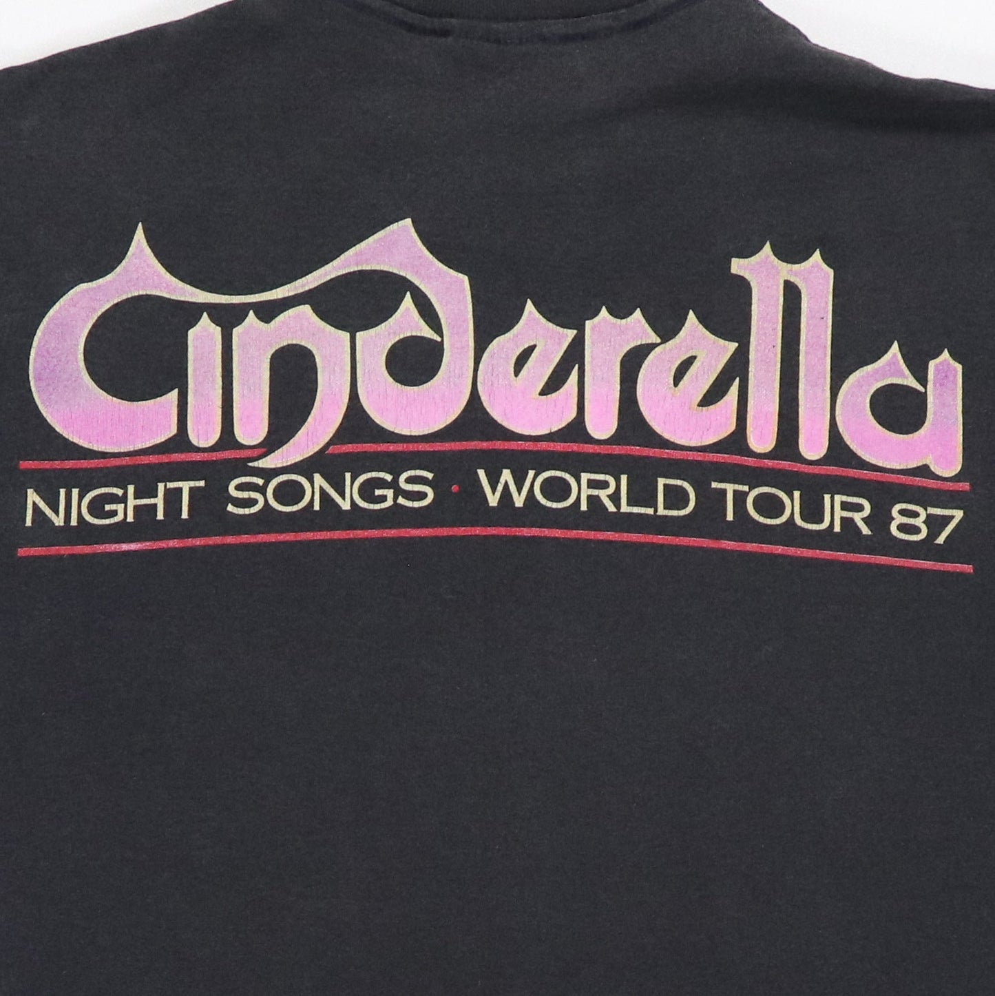 1987 Cinderella Night Songs World Tour Shirt