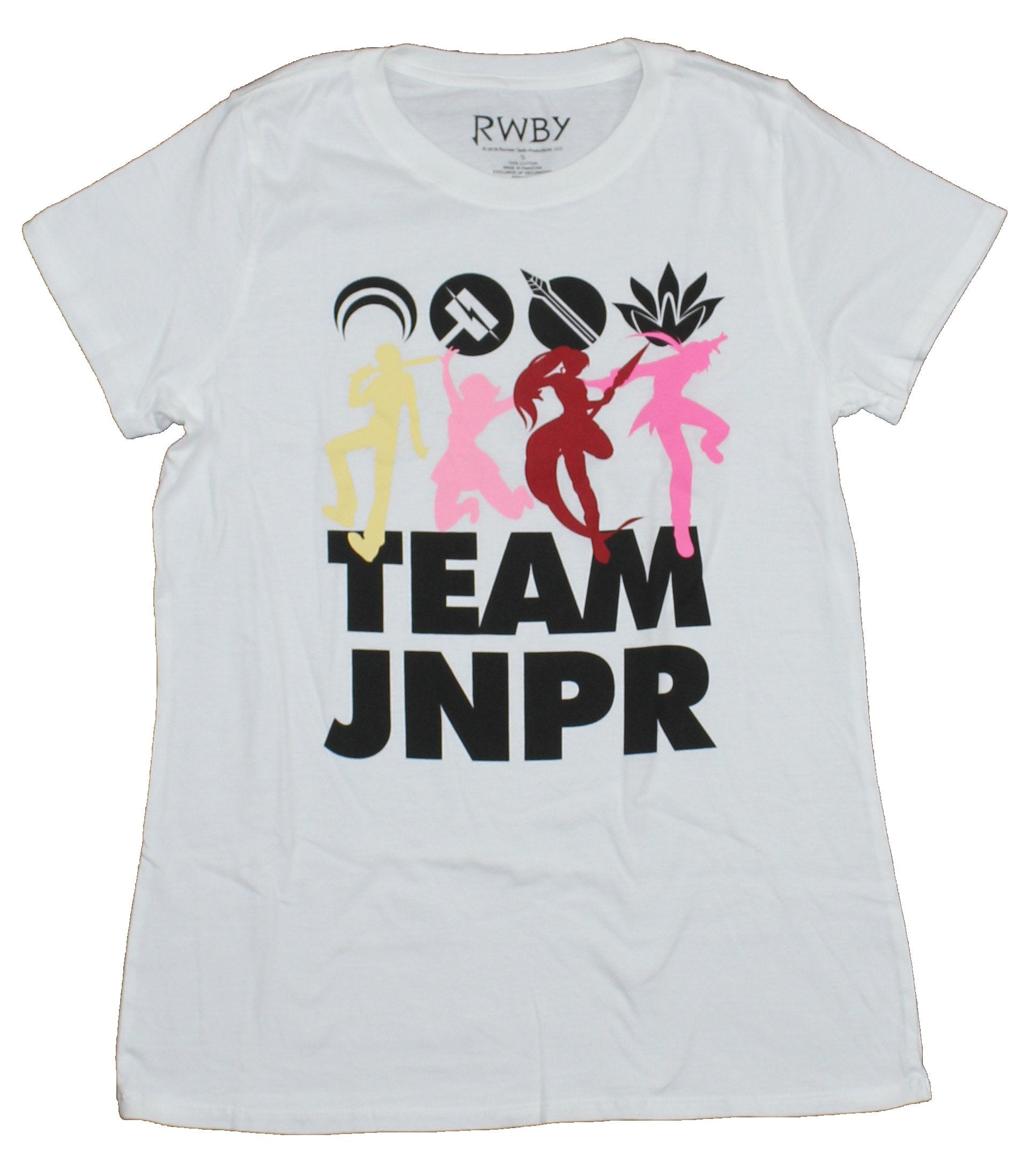 RWBY Girls Juniors T-Shirt -  Colorful Character TEAM JNPR Silhouette Images Hoodie, Sweatshirt | ZylaModa.com