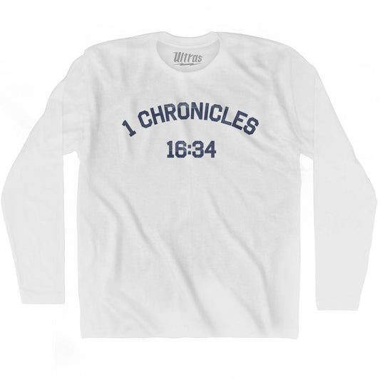 1 Chronicles 16 34 Adult Cotton Long Sleeve T-Shirt