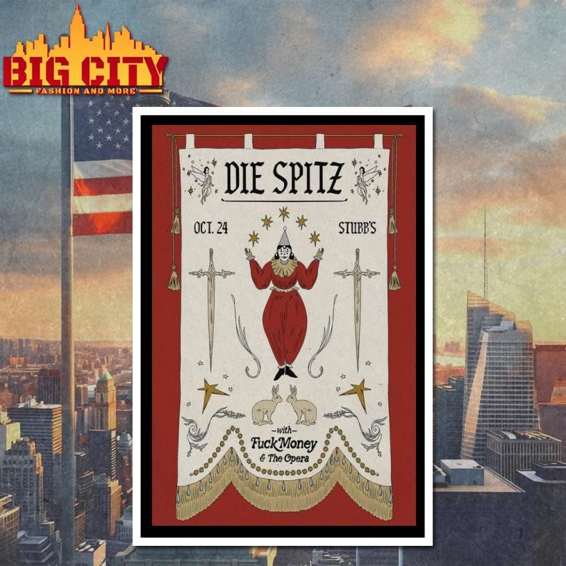 10.24.2025 Stubb’s. Austin, TX Die Spitz Poster Shirt
