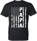 [100% Cotton] Papa Vintage American Flag Men's T-Shirt