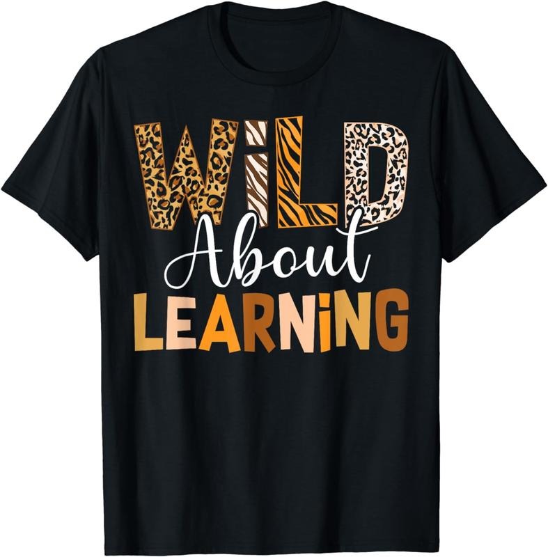 [100% Cotton]Wild About Learning Back To School Students Teachers Novelty T-Shirt Hoodie, Sweatshirt | ZylaModa.com