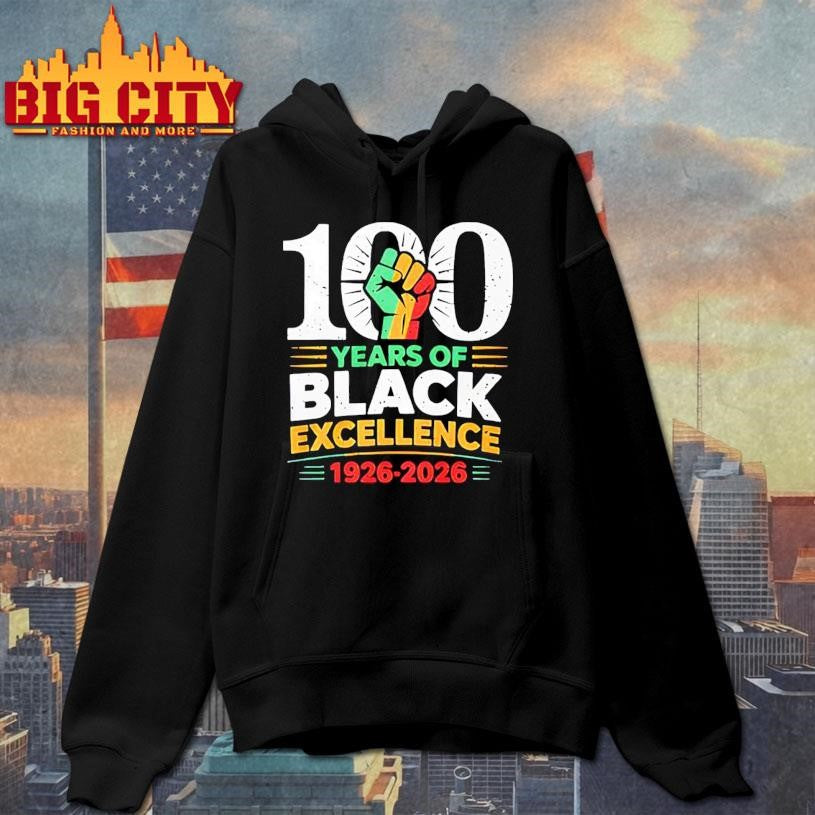 100 Years Of Black Excellence 1926 2026 Black History Month Shirt