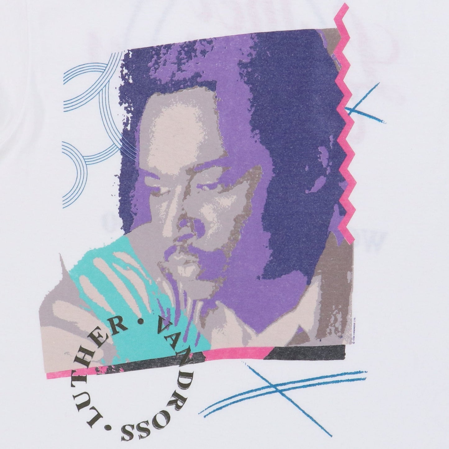 1990 Luther Vandross Here & Now World Tour Shirt Style001