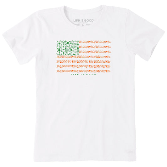 Women's Irish American Clover Flag Short Sleeve Crusher Tee
