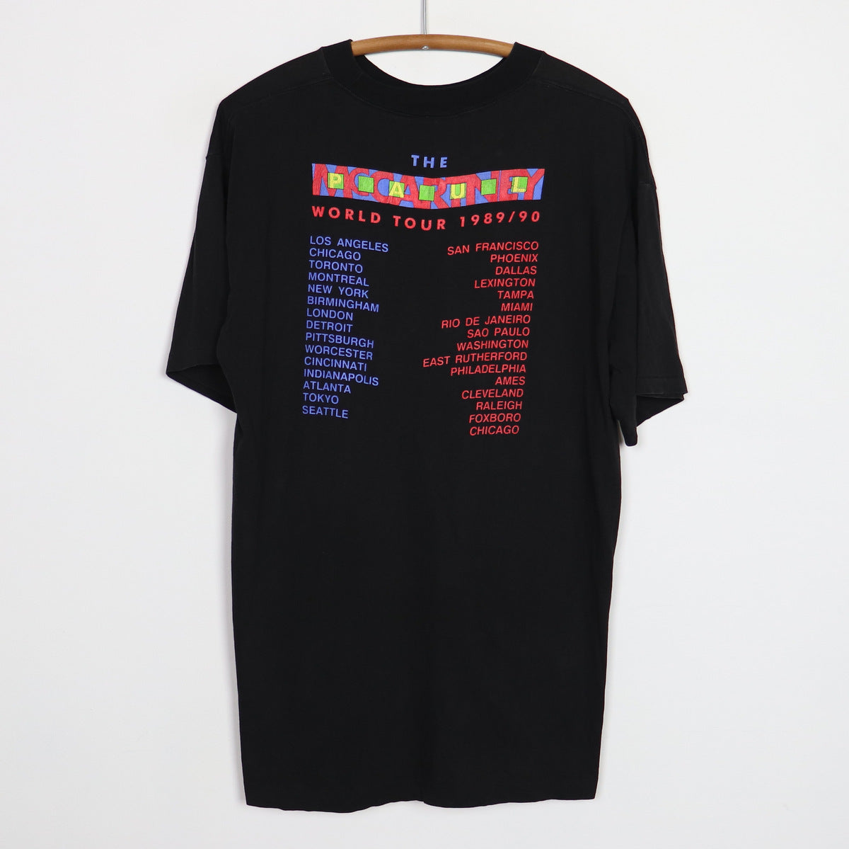 1989 Paul McCartney World Tour Shirt Style003