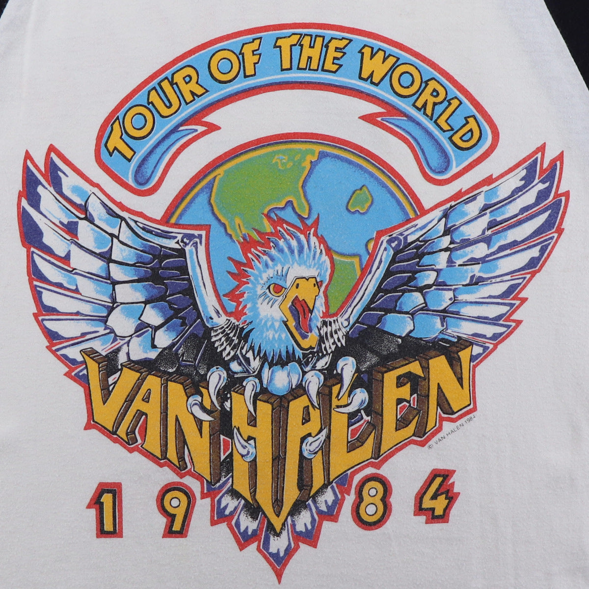 1984 Van Halen Tour Of The World Jersey Shirt Style001