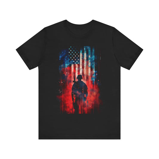 Brave Guardian: American Hero T-Shirt Unisex Jersey Short Sleeve Tee