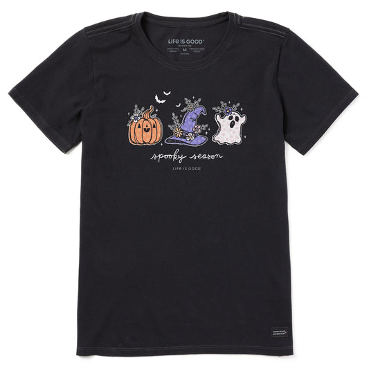 Women's Spooky Season Doodles Short Sleeve Crusher Tee