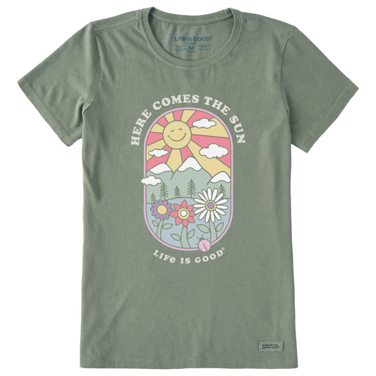 Women's Here Comes the Sun Retro Short Sleeve Tee