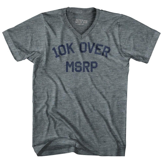 10K Over MRSP Tri-Blend V-Neck Womens Junior Cut T-Shirt