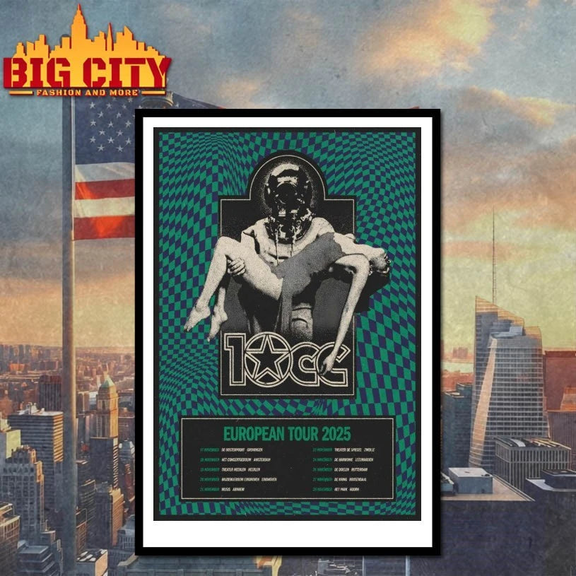 10cc 2025 EU Tour Poster shirt