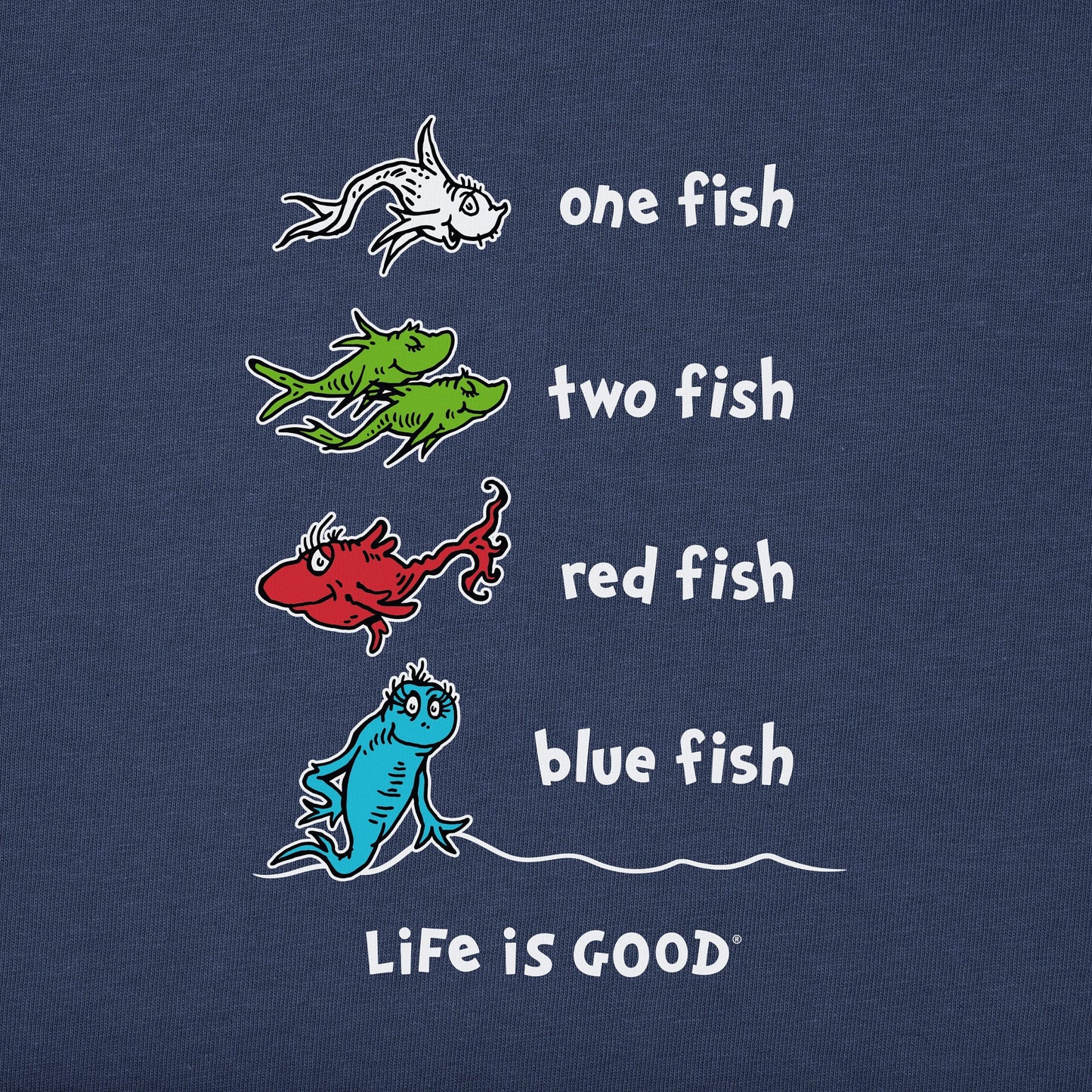 Women's One Fish Two Fish Book Cover Short Sleeve Tee
