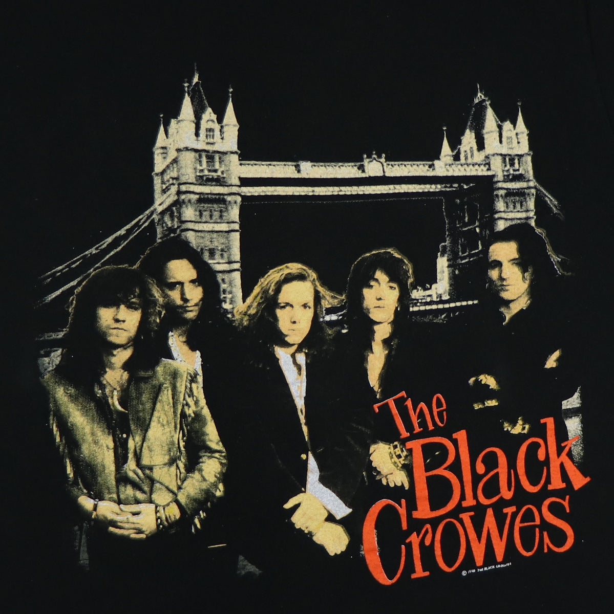 1990 Black Crowes Shake Your Money Maker World Tour Shirt Style002