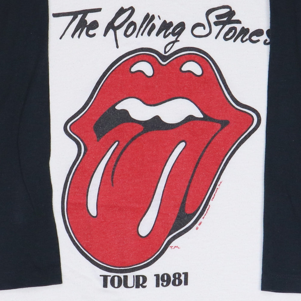 1981 Rolling Stones Tour Jersey Shirt Style001