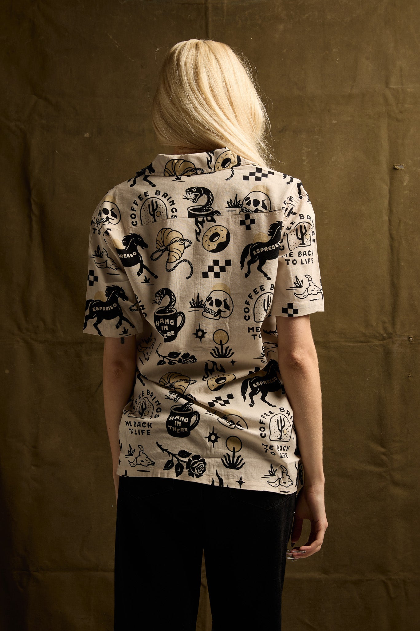 Cowboy Coffee Button-Up