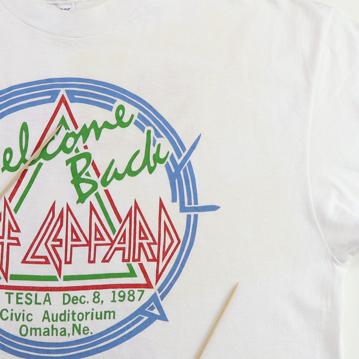 1987 Def Leppard Security Crew Concert Shirt Style001